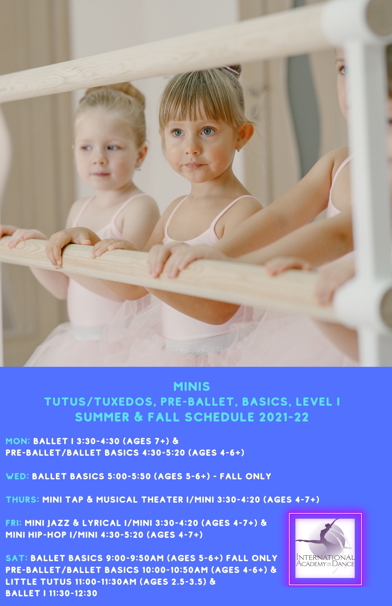 2021 Summer Mini Basics, Pre-Ballet, Tutus
