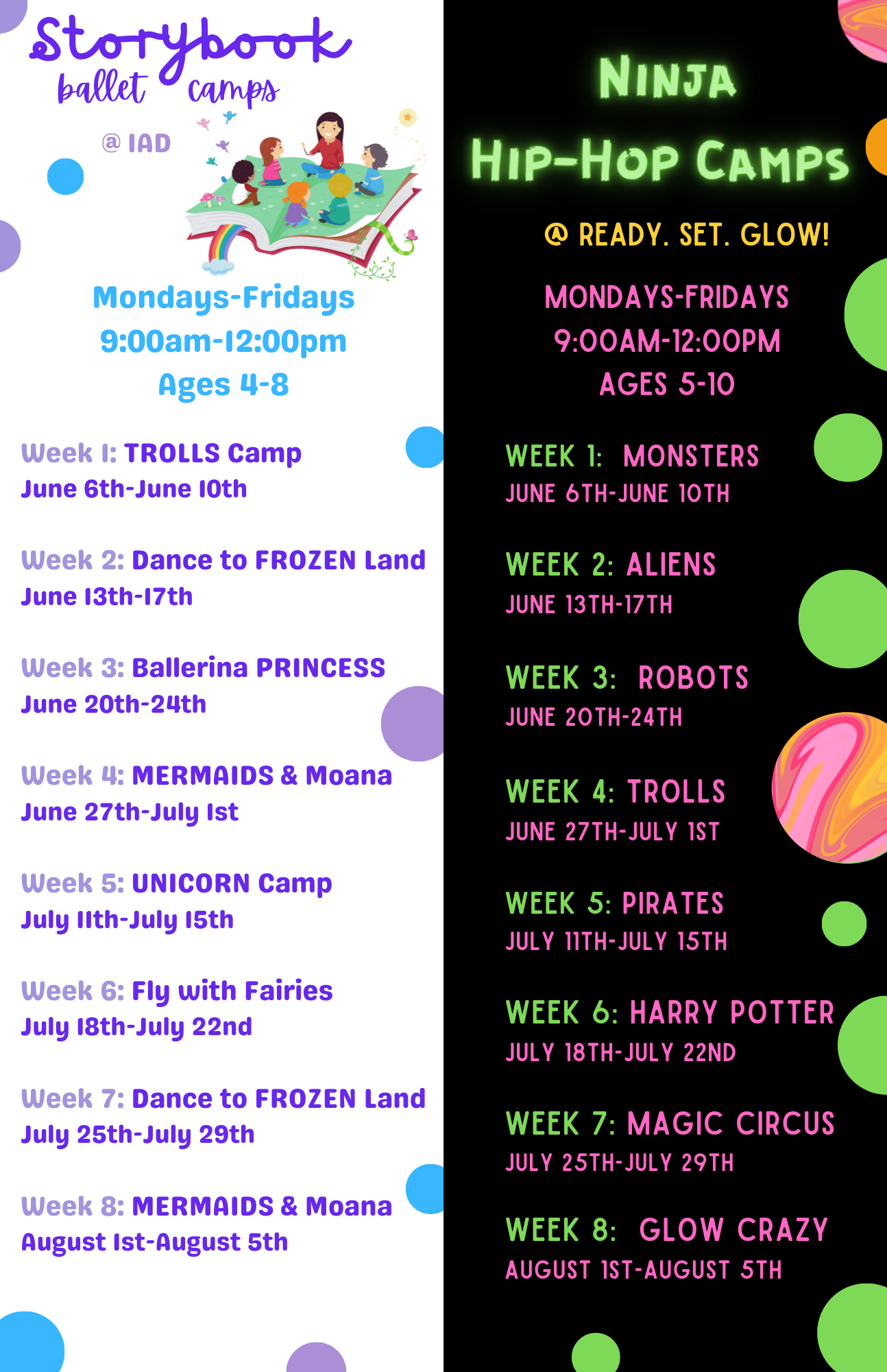 Storybook & Ninja Hip-Hop Summer Camps 2022