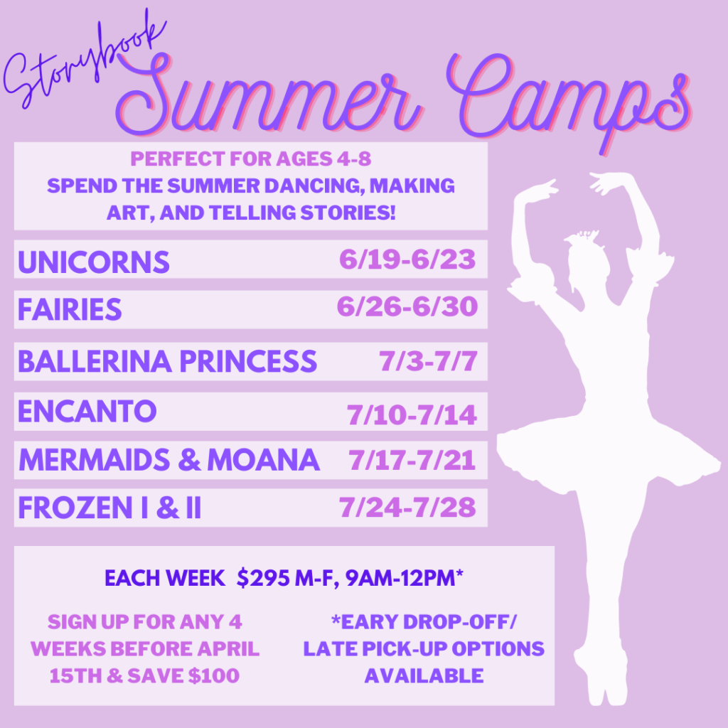 Summer Camps 2023 at International Academy of Dance — Storybook Summer Camps