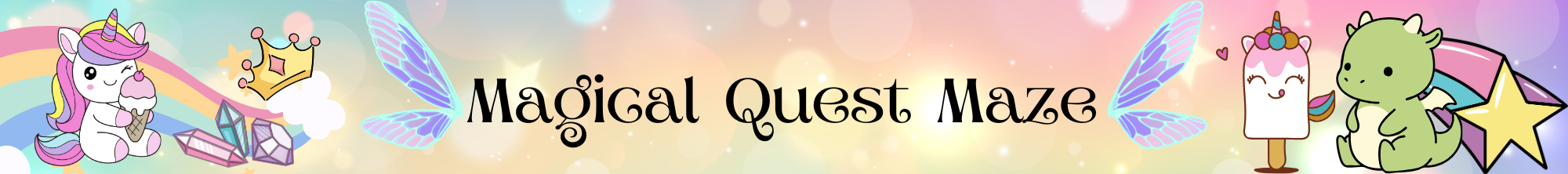 Magical Quest Maze: Unicorns, Fairies, & Dragons Summer Dance Camp Banner